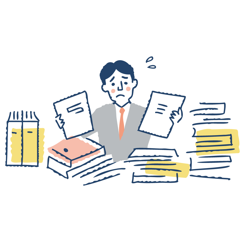 困っている会社員